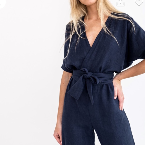 Linen jumpsuit. Brand new, made to order - Picture 6 of 16
